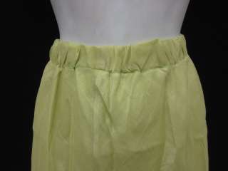 EILEEN FISHER Lime Green Long A Line Skirt Sz XL  