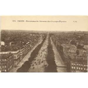   Postcard Avenue des Champs Elysees   Paris France 