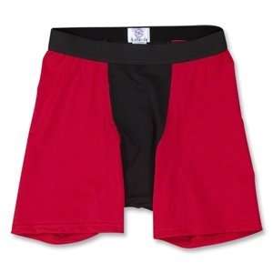  hidden Two Tone Compression Shorts (Red/Blk) Sports 