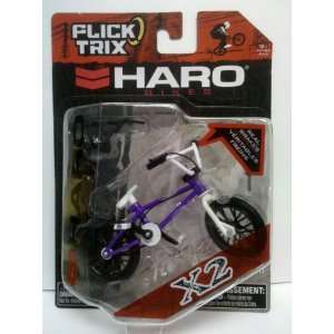  Flick Trix Haro Bikes X2 Purple and White Toys & Games