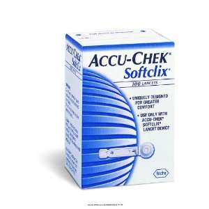  ACCU CHEK Softclix Lancets, Softclix Lnct 28G Ndl, (1 BOX 