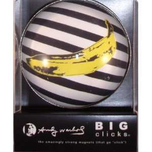  iPop Andy Warhol Banana Big Click Magnet: Office Products