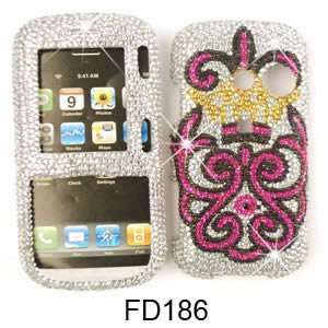   RUMOR2 CASE COVER CRYSTAL PINK BADGE WHITE Cell Phones & Accessories