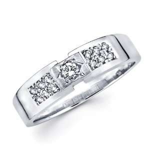   14k White Gold Anniversary Ring (1/4 Carat) Jewelers Mart Jewelry