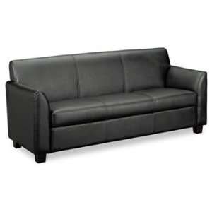  New   Tailored Leather Reception Three Cushion Sofa, 73w x 