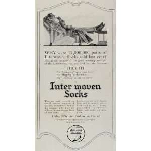  1915 Ad Interwoven Socks Stockings Man J.C. Leyendecker 