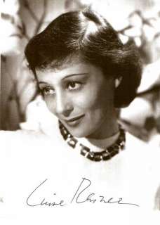 Luise Rainer Autogramm   Signiertes Portrait  