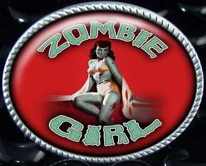 Zombie Girl Vintage Retro Pin Up Belt Buckle BB 283 R  