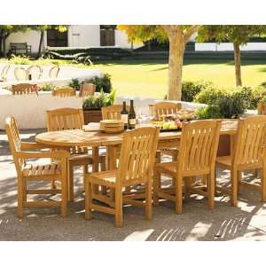     94 Double Extension Oval Table, 8 Chairs Patio, Lawn & Garden