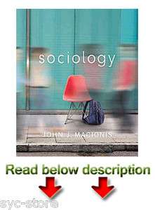 Sociology 14E by John J. MacIonis (2011, Paperback) 14th 9780205116713 