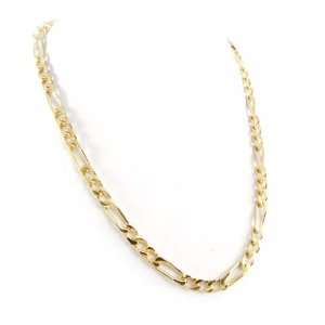   plated chain gold Figaro 50 cm (19. 69) 6 mm (0. 24). Jewelry