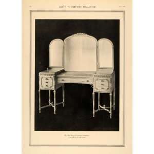  1918 Ad Bedroom Vanity Royal Furniture Company Mirror 