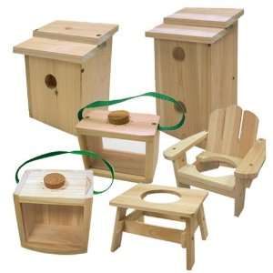 Lohasrus Fun Kit End Table Planter & Chair Planter, Bird House & Bird 
