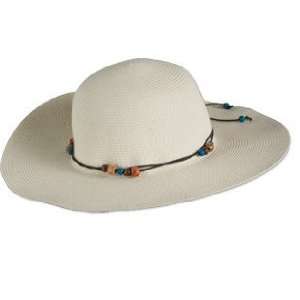  Floppy Hat With Beads   Womens