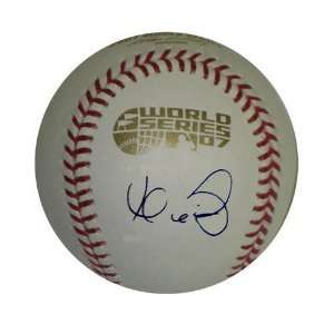 Manny Ramirez Autographed 2007 World Series Baseball