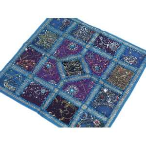   Blue Chair Floor Decorative Pillow India Accent Crafts: Home & Kitchen
