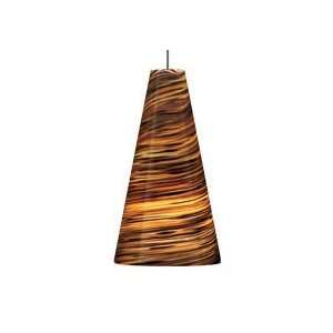   Brown Contemporary / Modern Single Light Down Lighting Cone Pendant