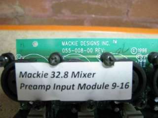 Mackie 32.8 Mixer Top Metal Chassis Panel with Writing (top and 