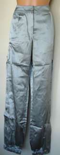 Chicos Silk Silver Cargo Pants 1,2,2.5,3 Sz 8,12,14,16  