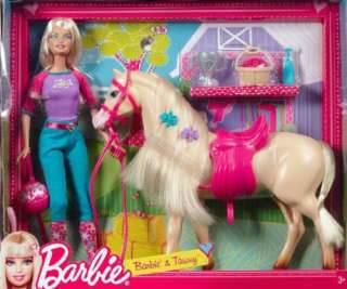 Mattel V5721 Barbie Doll and Tawny Horse Playset  