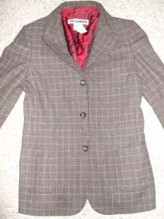 vintage Jil Sander blazer wool jacket coat pin stripe lined blouse 4 