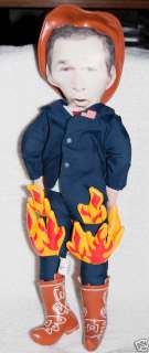 George W. Bush Liar Liar Pants On Fire Doll 2003 satire  