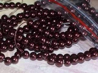 PEARLS   GLASS BASED  4MM   1 package  210 PCS. 8 596  