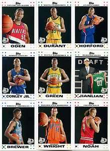 2007 2008 Topps 50th Anniversary 14 Card Rookie Set ** DURANT*CONLEY 