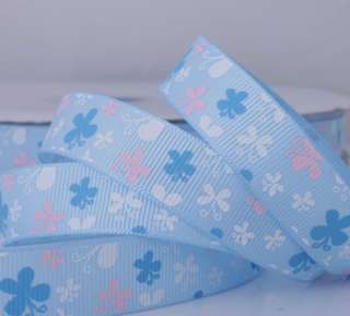 16mm Mixed Butterfly GROSGRAIN RIBBON hairbow 5 yds  
