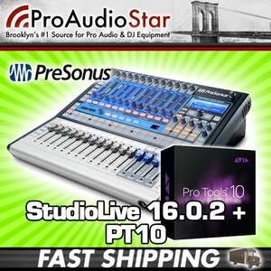 PreSonus StudioLive 16.0.2 + Pro Tools 10 NYC PROAUDIOSTAR 