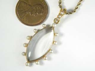   Pendant total drop 39 x 17 mm, necklace 15 ¼ inches long (1 inch 