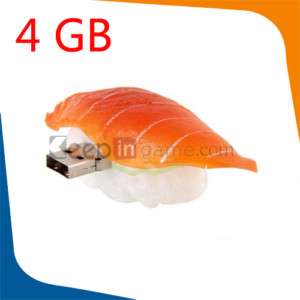 4GB Fashion USB Flash Memory Drive Stick Salmon Sushi  