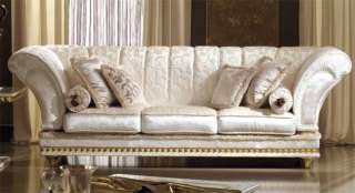 Exklusive Luxus Polstergar​nitur Sofa Couch Edel Gold Dekor 