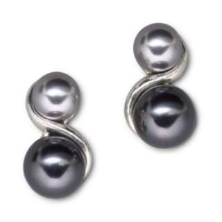    Worthington® Pearl Earrings, Grey  