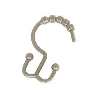 Zenith Shower Hooks With Double Roller Style in Brushed Nickel 96BN at 
