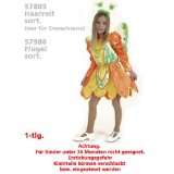 Schmetterling Kleid Kinder Kostüm 1tlg. Kleid Gr 116   140