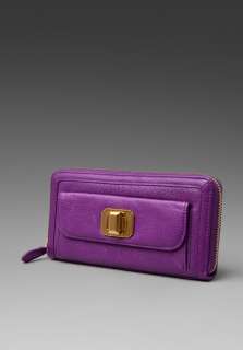 JUICY COUTURE Gem Lock Zip Wallet in Electric Fuchsia at Revolve 