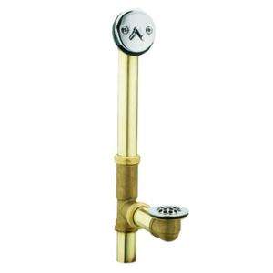   Brass Trip Lever Tub Drain Assembly in Chrome 90410 at The Home Depot