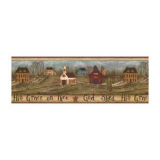 York Wallcoverings 9 in H God Shed His Grace Border FK3944B at The 