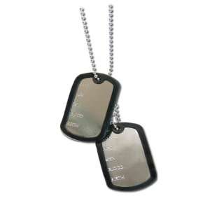 Army Style Doppel Dog Tag Kette Erkennungsmarken Silber: .de 