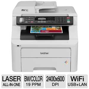 Brother MFC9325CW WiFi Digital Color Multifunction Printer   Fax, Copy 