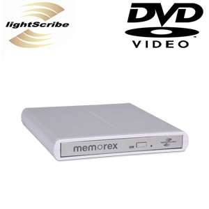 Memorex 32020019660 8X DVDRW External Slim DVD Writer   8X, USB 