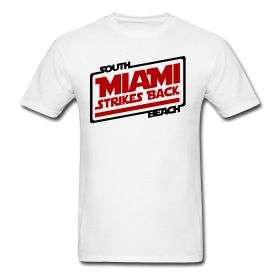 Miami Heat Star Wars Style T Shirt   Lebron Wade Bosh  