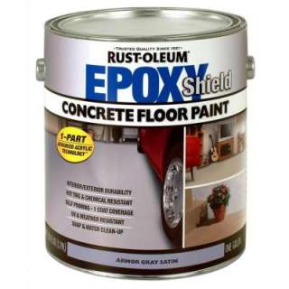 Rust Oleum Epoxy Shield 1 Gallon 1 Part Concrete Floor Paint 181460 at 