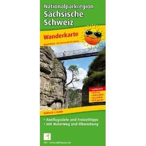 Wanderkarte Nationalparkregion Sächsische Schweiz: Mit Malerweg 