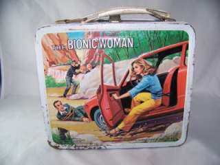   1978, THE BIONIC WOMAN METAL LUNCH BOX FROM ALADDIN INDUSTRIES  