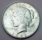 eor toned reverse 1922 p silver peace dollar fine ms