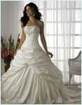 Elegant Lace Beaded V neck mermaid Ivory Wedding Dress Bridal Dress 