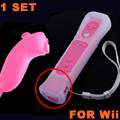 Wii Remote Controller+Nunchuck+Case 4 Nintendo Wii NEW  