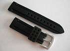 Soft and supple silicon rubber watch strap.